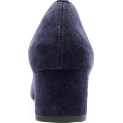 7909 415 Bow Low Court Shoe - Navy Leather