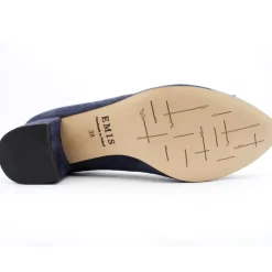 7909 415 Bow Low Court Shoe - Navy Leather