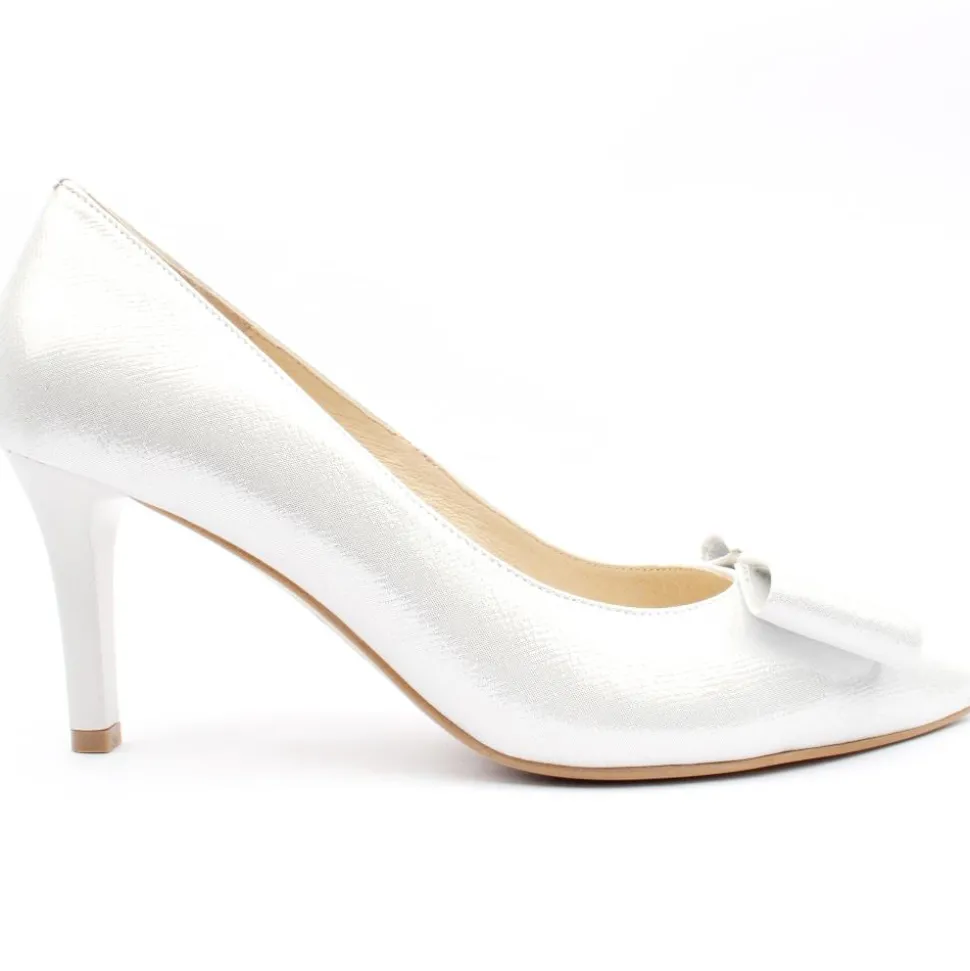 7411 442 Pointed Shoe - Silver Multi