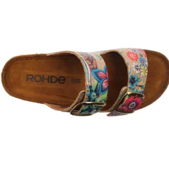 5864 Buckle Mule - Gold Multi