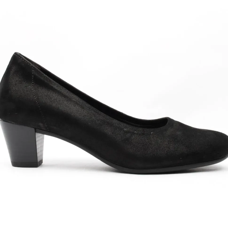 36180 Court Shoe - Black Sparkle