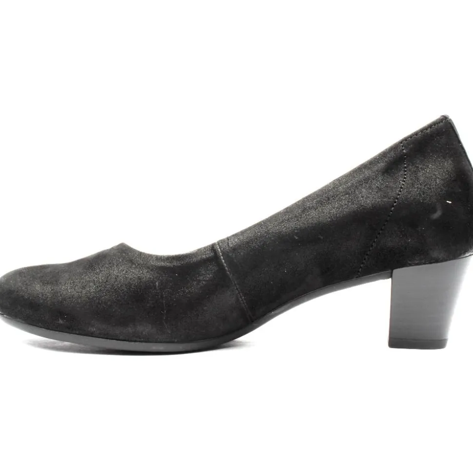 36180 Court Shoe - Black Sparkle