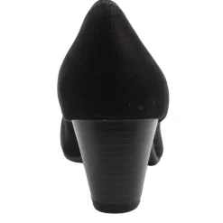 22465 Court Shoe - Black Suede