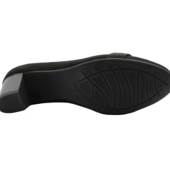 22465 Court Shoe - Black Suede