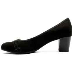 22467 Court Shoe - Black Suede