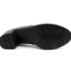 5330 Heeled High Front Shoe - Black