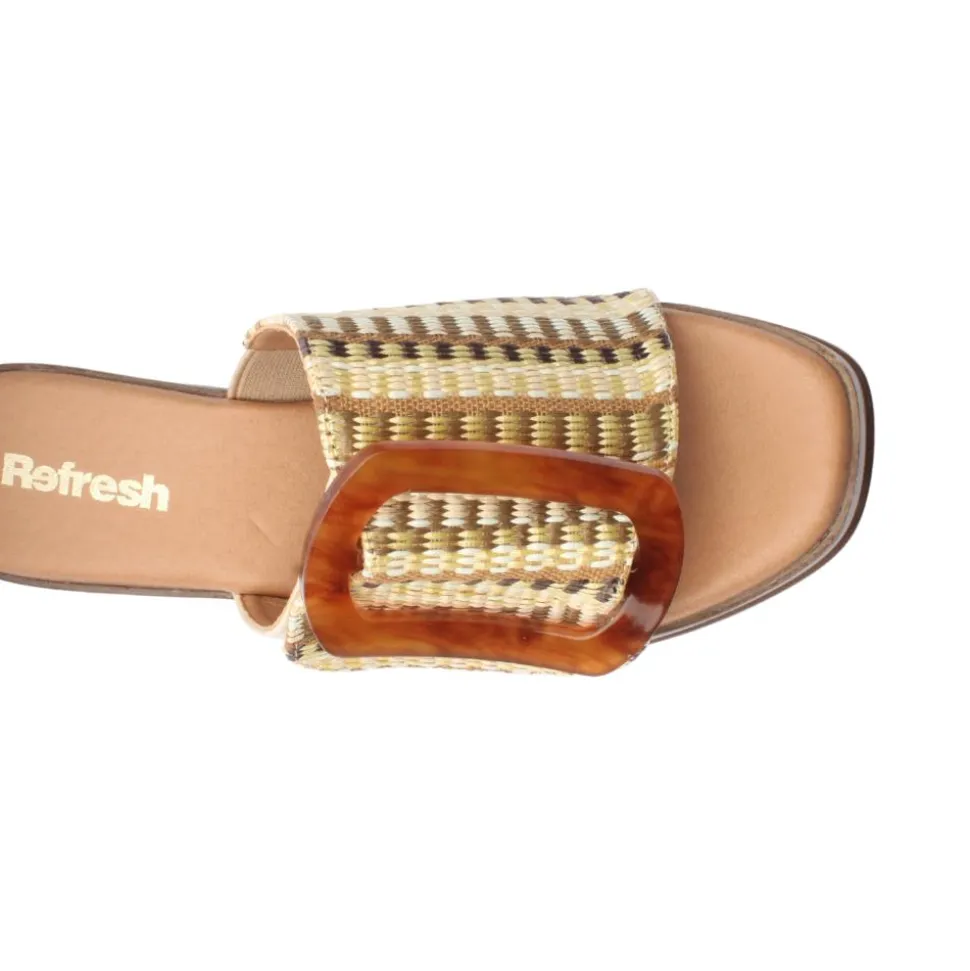 172522 Heeled Mule - Beige