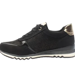 23749 Laced Shoe - Black Gold