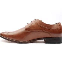-176 Laced Shoe - Dark Tan