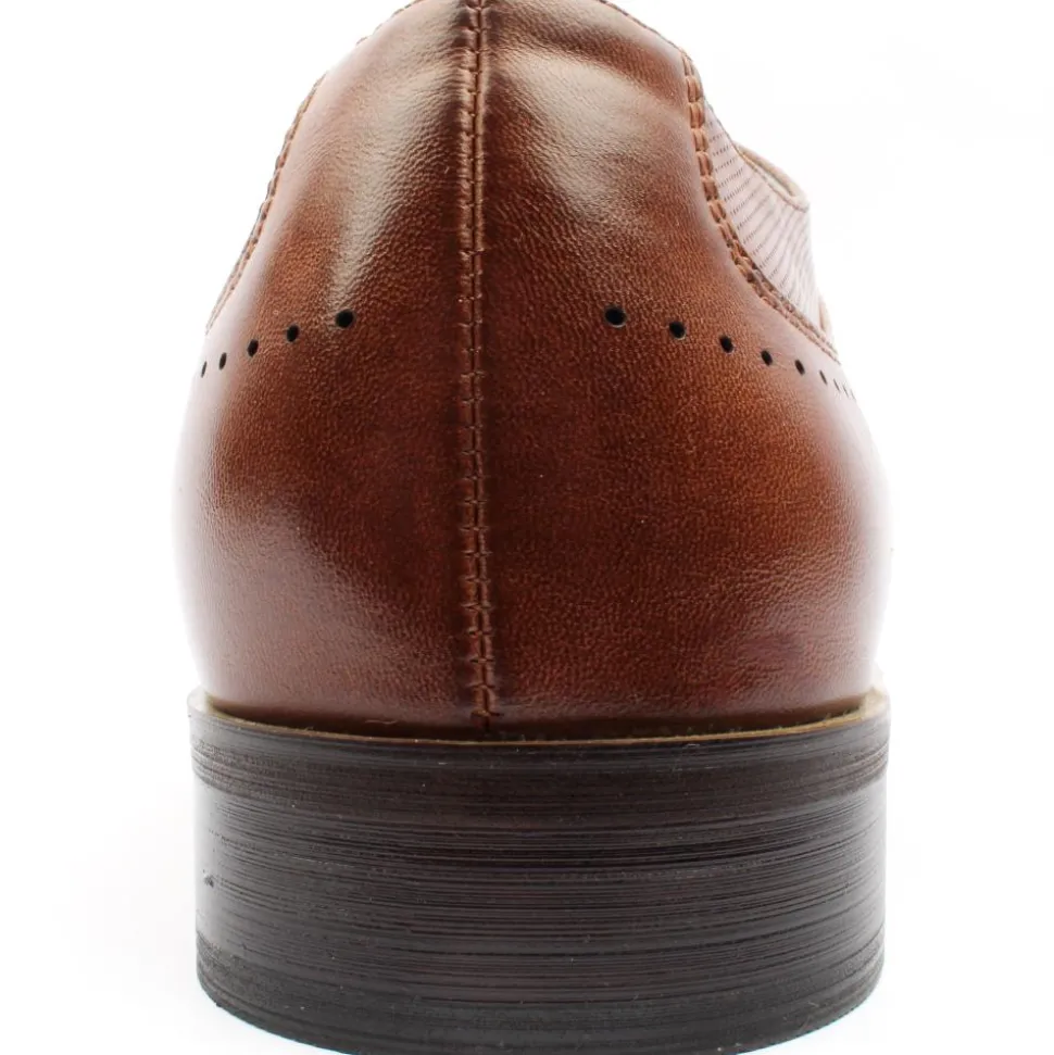 -176 Laced Shoe - Dark Tan