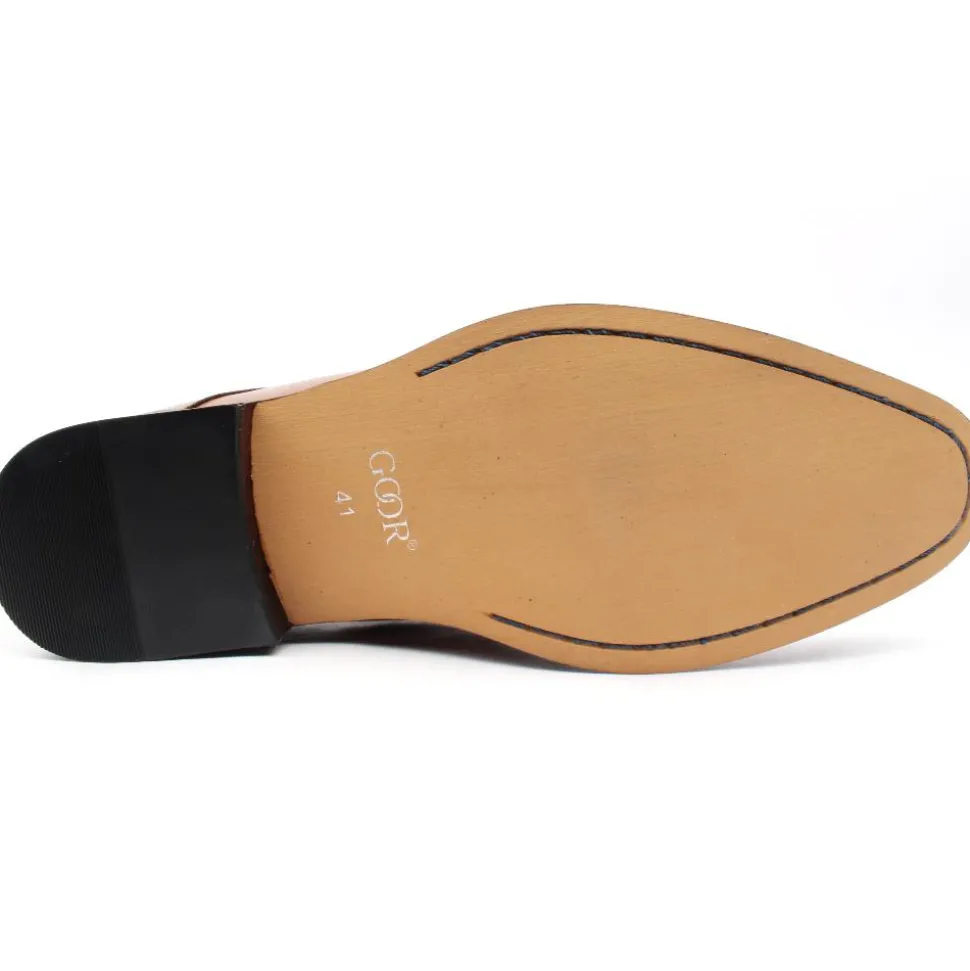 -176 Laced Shoe - Dark Tan