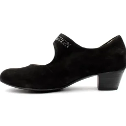 358311 Ladies Shoe - Black Suede