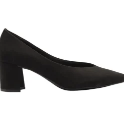 22416 Low Heel Shoe - Black Suede