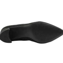 22416 Low Heel Shoe - Black Suede