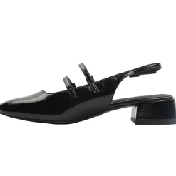 29510 Low Sling Back - Black Patent
