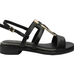 28106 Sandal - Black/Leopard