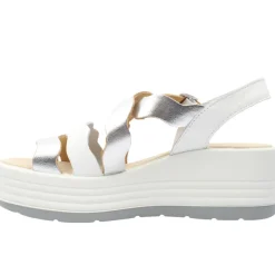 7667111 Sandal - White Silver