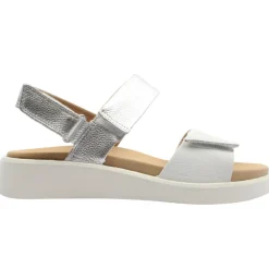 21401 Sandal - White Silver
