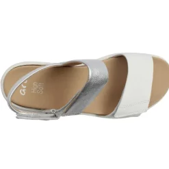 21401 Sandal - White Silver