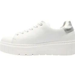 66410 Shoe - White Silver