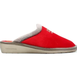 238 Suede Mule - Red Grey