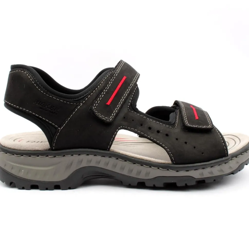 21760 Velcro Sandal - Black