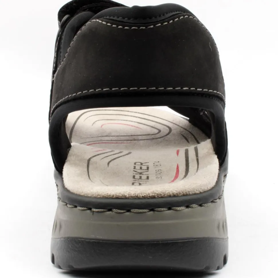 21760 Velcro Sandal - Black