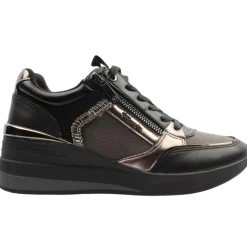 23703 Wedge Laced Shoe - Black/Grey