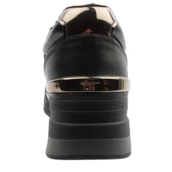 23703 Wedge Laced Shoe - Black/Grey