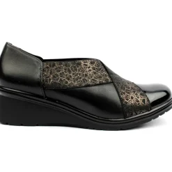 5324 Wedge Shoe - Black Multi