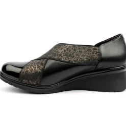 5324 Wedge Shoe - Black Multi