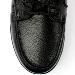 A916 Laced Boot - Black Leather