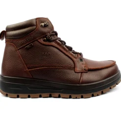 A916 Laced Boot - Brown Leather