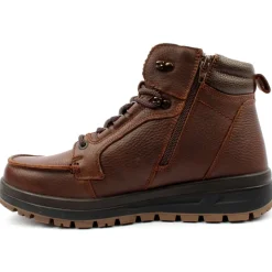 A916 Laced Boot - Brown Leather