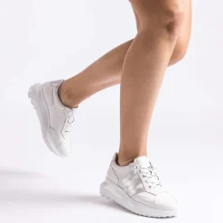 A4002 Shoe - White Silver