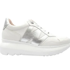 A4002 Shoe - White Silver