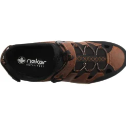 B8375 Closed Sandal - Black Brown