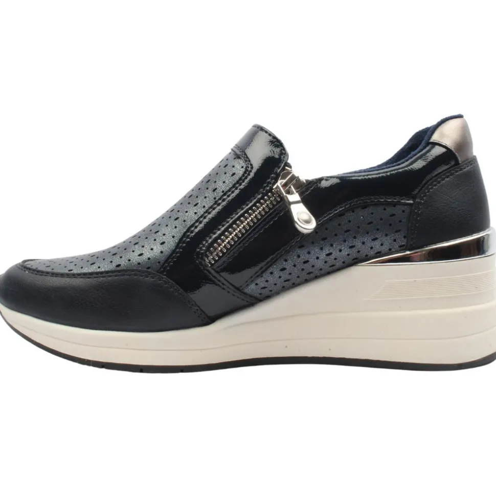 Bianca25 Wedge Shoe - Navy