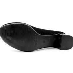 Bioeco 6415 0026 Low Heel Court Shoe - Black Suede