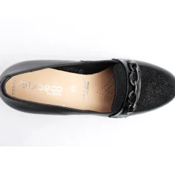 Bioeco 6087 308 Slip On Shoe - Black Leather