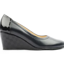 Bioeco 5899 1570 Wedge Shoe - Navy Patent