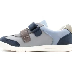 Clarks Den Stripe K Shoe - Navy Multi F