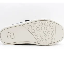 Clarks Den Stripe K Shoe - Navy Multi F