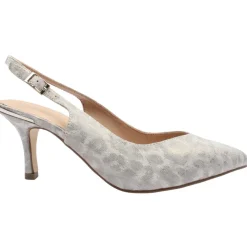 Coco 1025 Sling Back Shoe - Silver