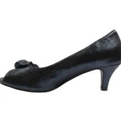Coco1021 Peep Toe Shoe - Navy Metallic