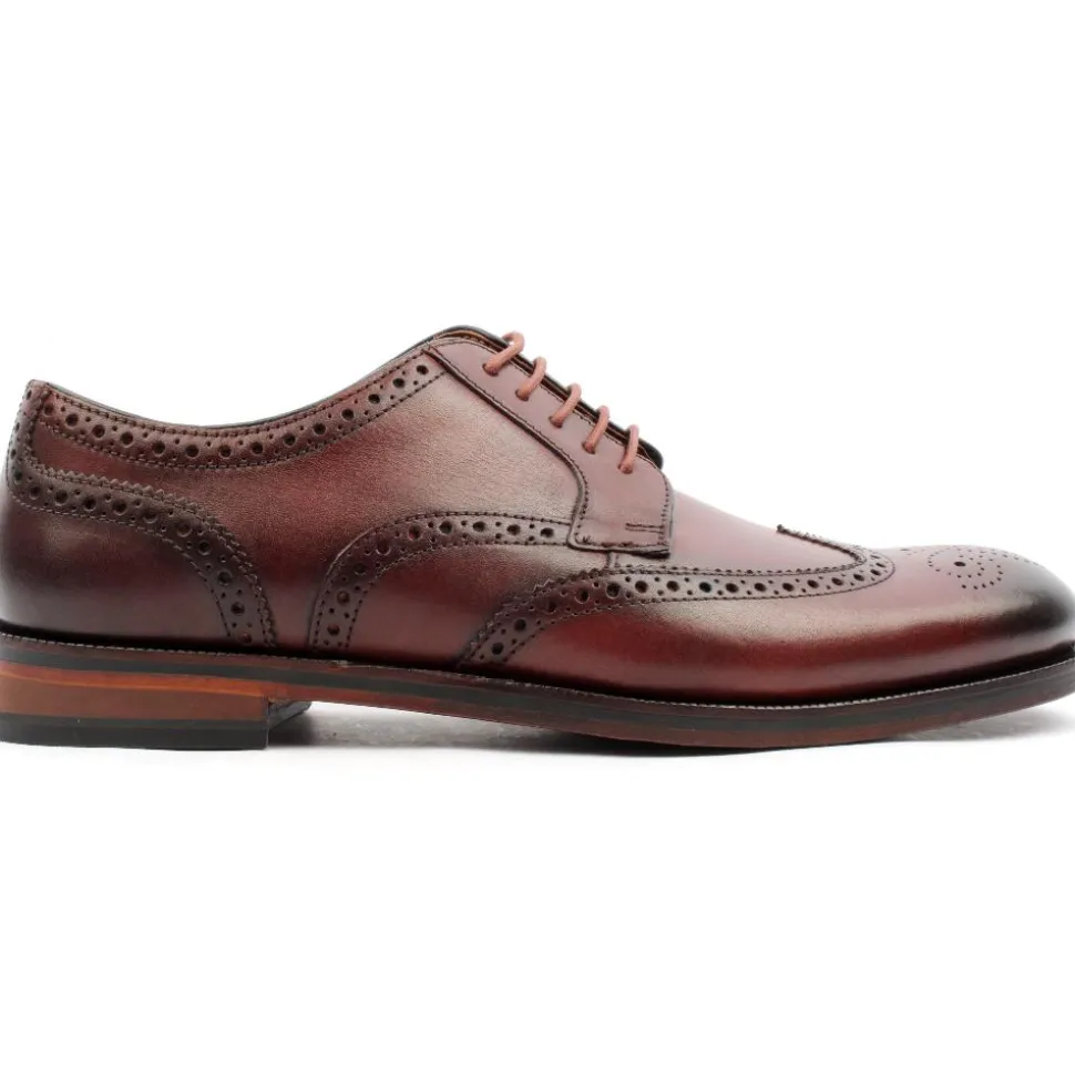 Craftdean Wing Shoe - Dark Tan