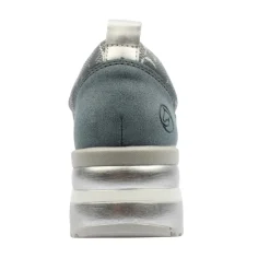 D2401 Laced Wedge Shoe - Blue Multi