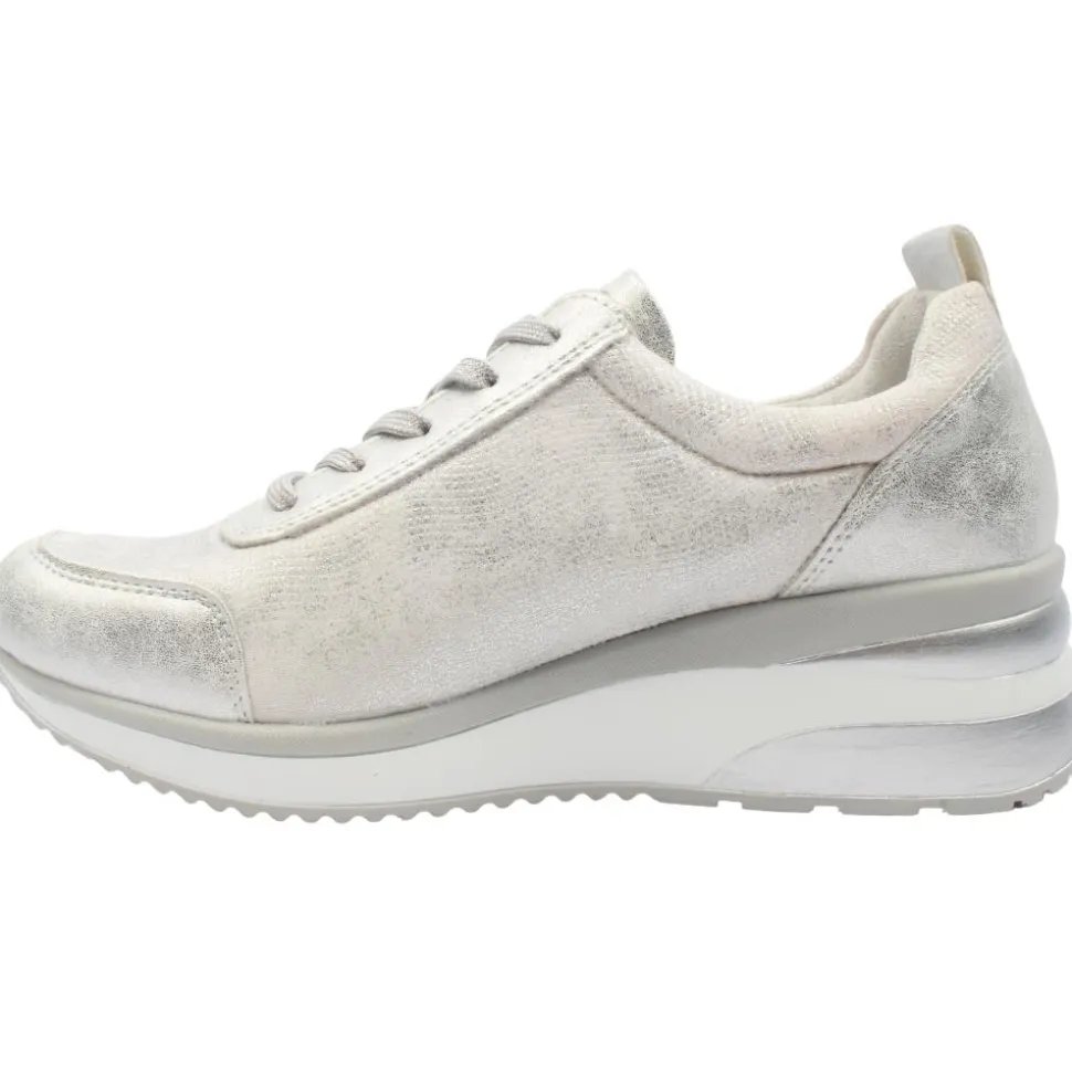 D2401 Laced Wedge Shoe - Silver Multi