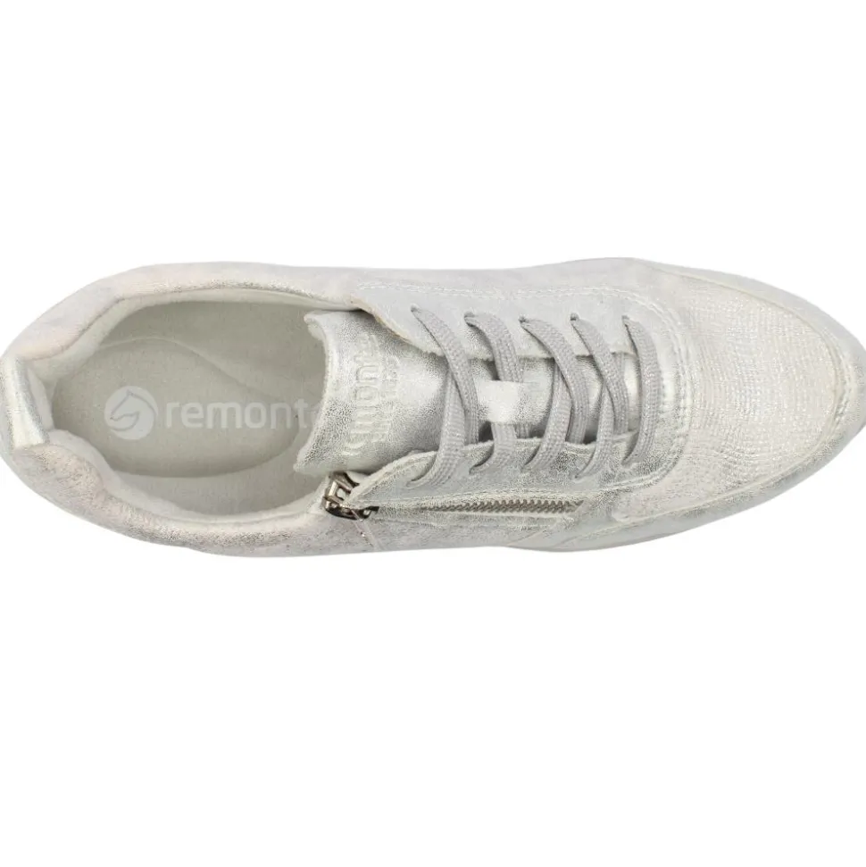 D2401 Laced Wedge Shoe - Silver Multi