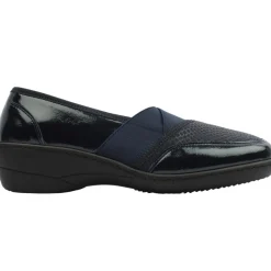Elsie Slip On Shoe - Navy Patent